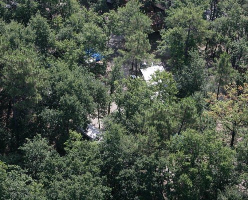 Camping 3 étoiles dordogne - le camping vu en hélicoptère